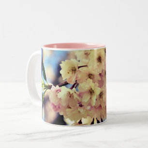 Tasse 2 Couleurs Fleurs de printemps roses