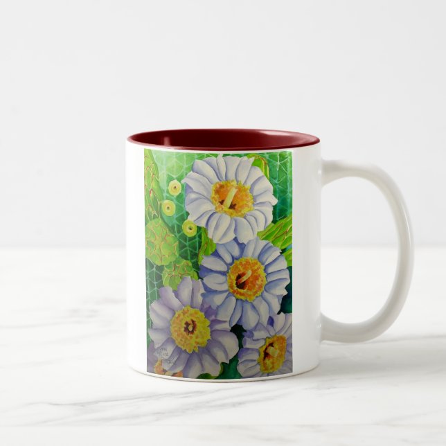 Tasse 2 Couleurs Fleurs de Saguaro (Droit)
