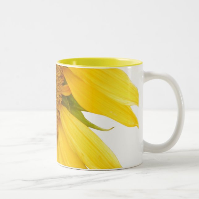 Tasse 2 Couleurs Fleurs de soleil (Droit)