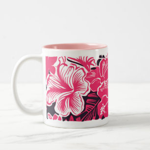 Tasse 2 Couleurs Fleurs d'Hibiscus