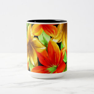 Tasse 2 Couleurs Fleurs du paradis