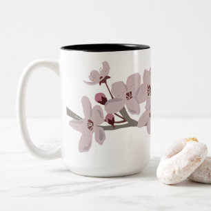 Tasse 2 Couleurs Fleurs flottantes de fleurs de cerisiers