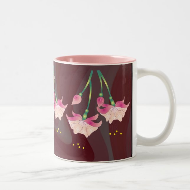 Tasse 2 Couleurs FLEURS FUCHSIA par SHARON SHARPE (Droit)