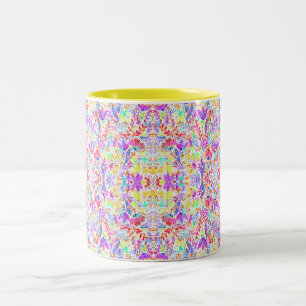 Tasse 2 Couleurs Fleurs pastel abstraites