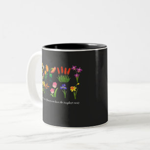 Tasse 2 Couleurs Fleurs sauvages Femmes et filles florales