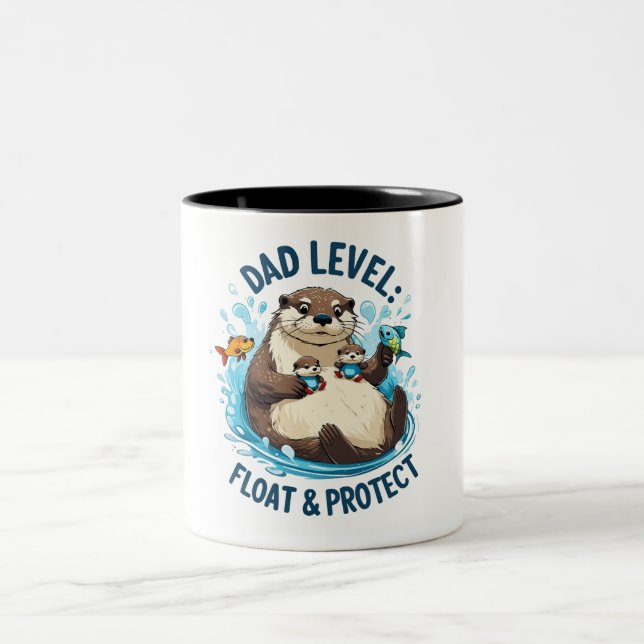 Tasse 2 Couleurs Float & Protect - Otter Papa Drôle (Centre)