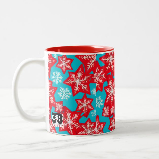 Tasse 2 Couleurs Flocon de neige (Gauche)