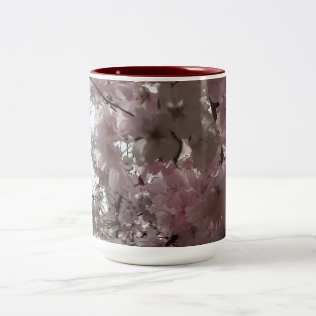 Tasse 2 Couleurs Floraison des cerisiers (Centre)