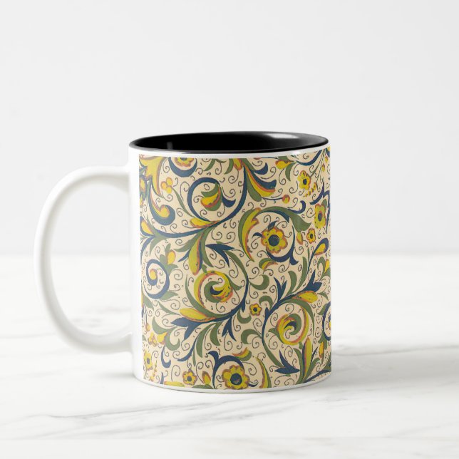 Tasse 2 Couleurs Floraisons florentines italiennes (Gauche)