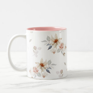 Tasse 2 Couleurs Floral élégant et intemporel