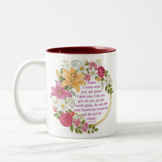 Tasse 2 Couleurs Floral Jean 14:7