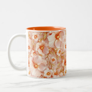 Tasse 2 Couleurs Flore de couleur pâle