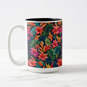 Tasse 2 Couleurs Flore tropicale
