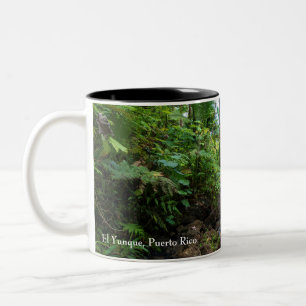 Tasse 2 Couleurs Flore tropicale de la forêt pluviale d'El Yunque