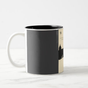 Tasse 2 Couleurs Florence Italie Toscane Vintage Minimal Retro Book