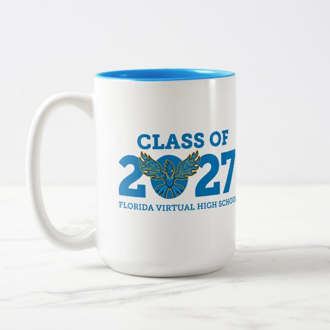 Tasse 2 Couleurs Florida Virtual HS promotion 2027 (Gauche)