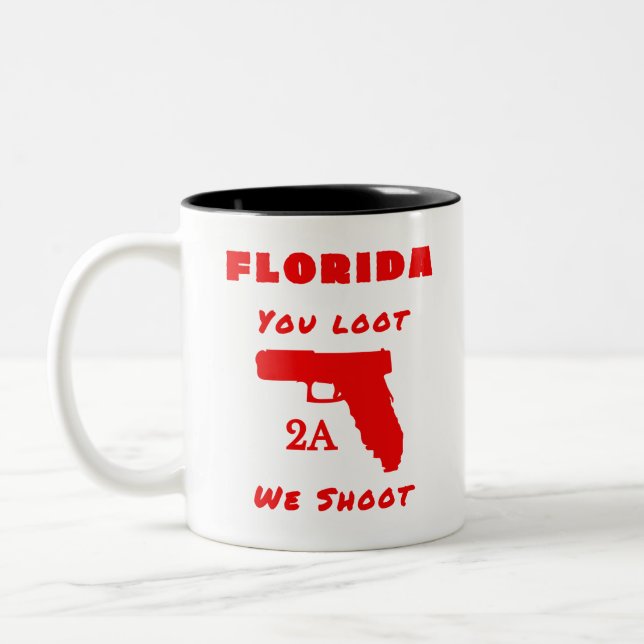 Tasse 2 Couleurs Floride - Deuxième amendement Liberté (Gauche)