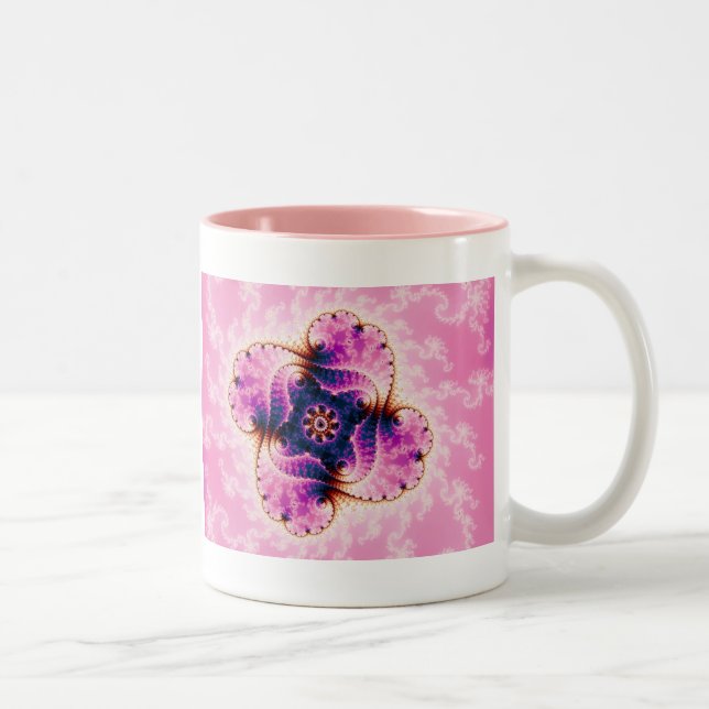 Tasse 2 Couleurs Florivet - art de fractale (Droit)