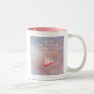 Tasse 2 Couleurs Flying Pig Grow Your Wings