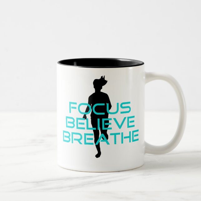 Tasse 2 Couleurs Focus Croire Breathe Aqua (Droit)