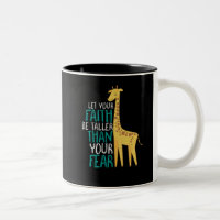 Foi Giraffe Inspirationnelle Plus Grande Que La Pe