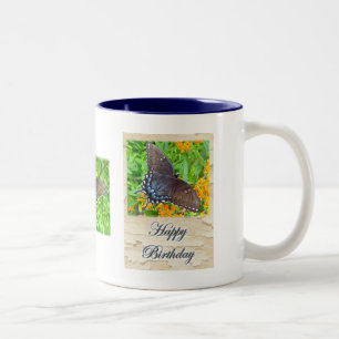 Tasse 2 Couleurs Foncé Phase Tigre Swallowtail Butterfly Anniversai