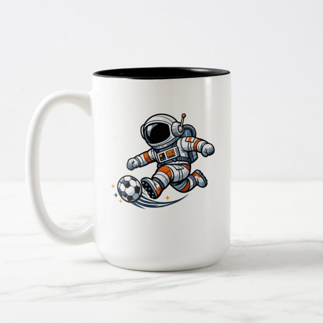 Tasse 2 Couleurs Football des Astronautes (Gauche)
