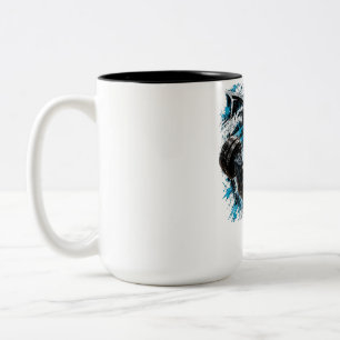 Tasse 2 Couleurs Force du Requin – Corps Musclé de Requin Bodybuild