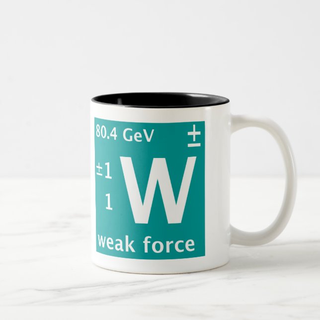 Tasse 2 Couleurs Force faible de W (gaucher) (Droit)