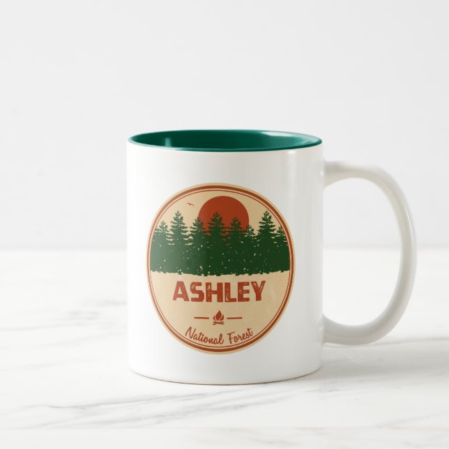 Tasse 2 Couleurs Forêt nationale d'Ashley (Droit)
