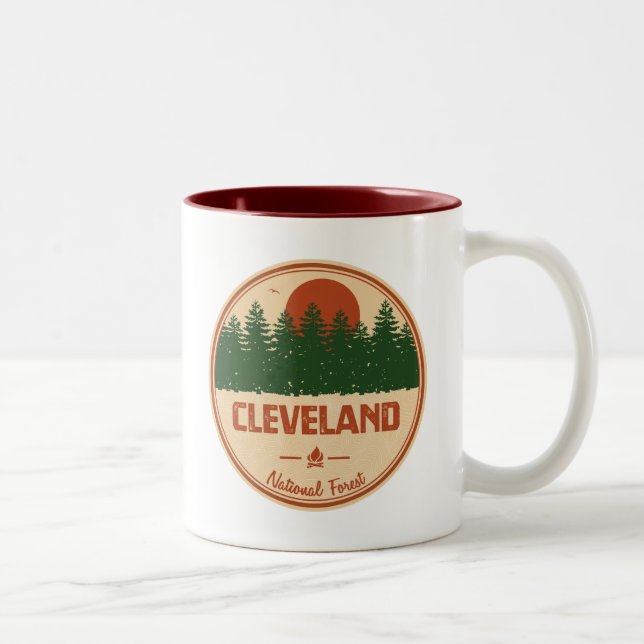 Tasse 2 Couleurs Forêt nationale de Cleveland (Droit)