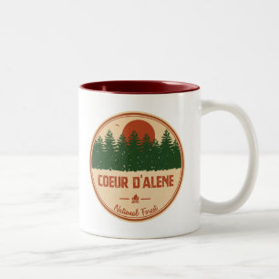 Tasse 2 Couleurs Forêt nationale de Coeur D'Alene