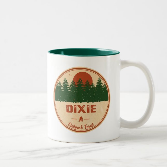Tasse 2 Couleurs Forêt nationale de Dixie (Droit)