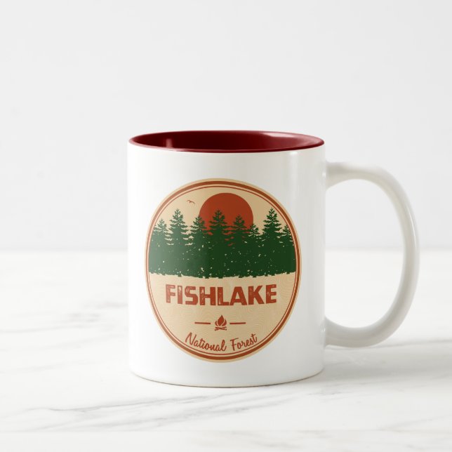 Tasse 2 Couleurs Forêt nationale de Fishlake (Droit)