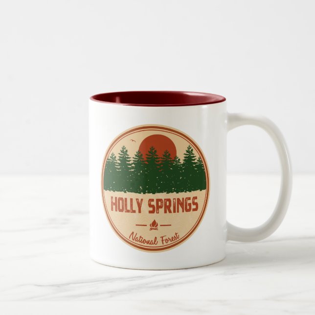 Tasse 2 Couleurs Forêt nationale de Holly Springs (Droit)