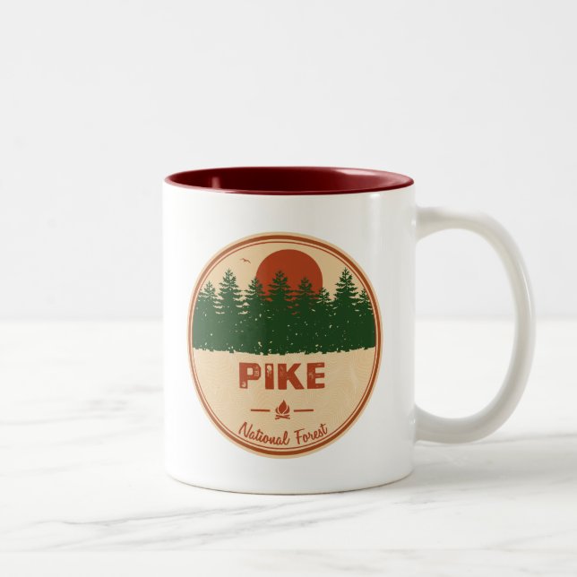 Tasse 2 Couleurs Forêt nationale de Pike (Droit)