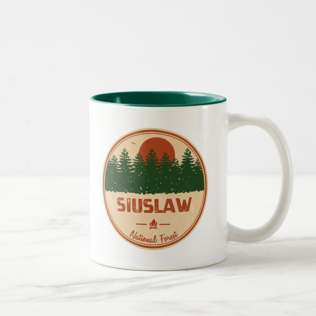 Tasse 2 Couleurs Forêt nationale de Siuslaw (Droit)