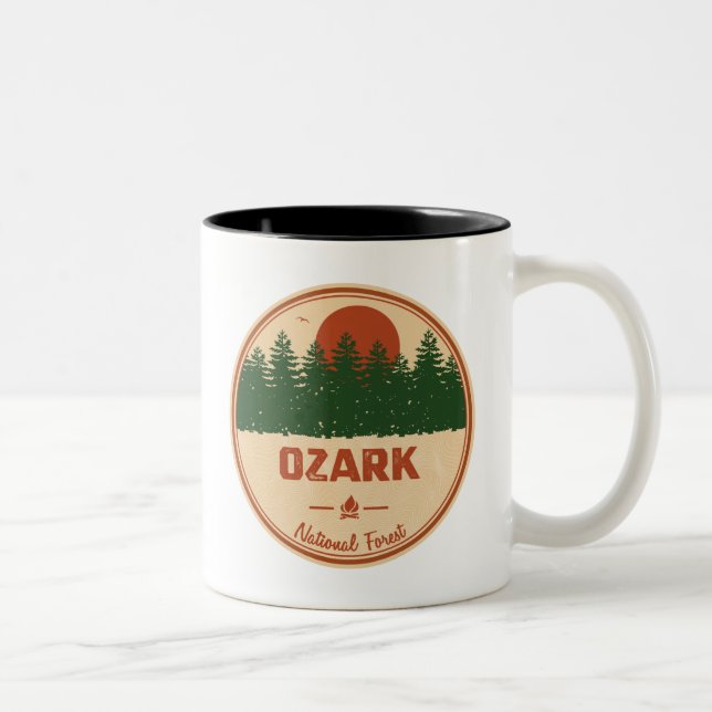 Tasse 2 Couleurs Forêt nationale d'Ozark (Droit)