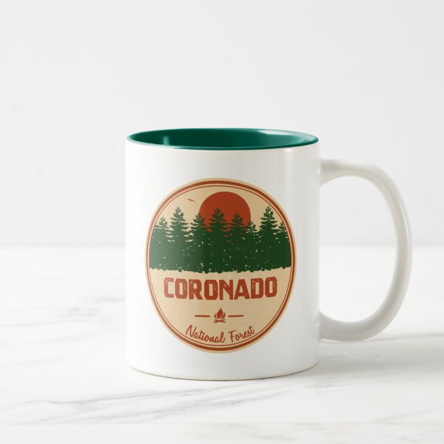 Tasse 2 Couleurs Forêt nationale du Coronado (Droit)