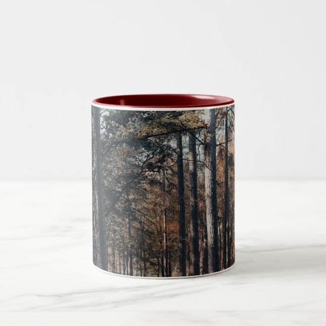 Tasse 2 Couleurs Forêt panoramique relaxante (Centre)