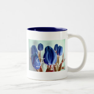 Tasse 2 Couleurs Forever Love Blue Tulips