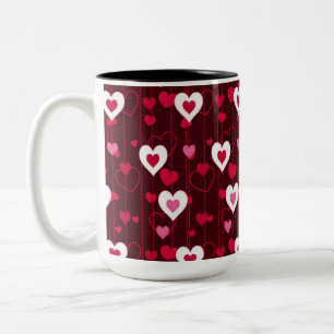 Tasse 2 Couleurs Forever Love Red Hearts