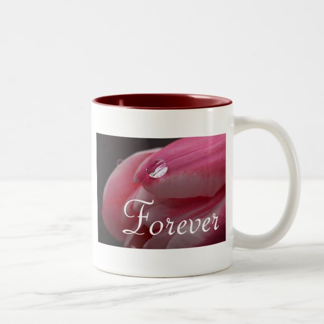 Tasse 2 Couleurs Forever Love Rose Raindrop (Droit)