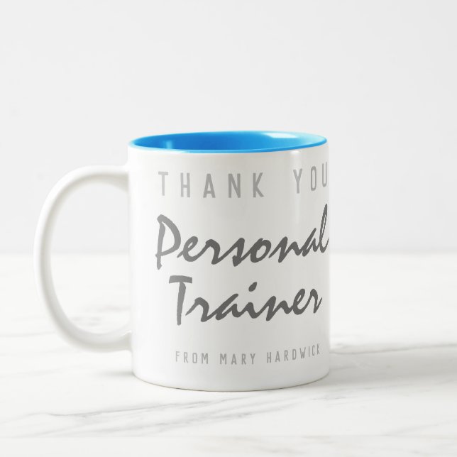 Tasse 2 Couleurs Formateur personnel Merci (Gauche)