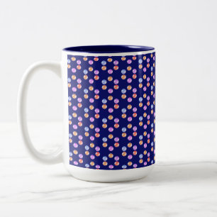 Tasse 2 Couleurs Forme géométrique multicolore abstraite sur fond b