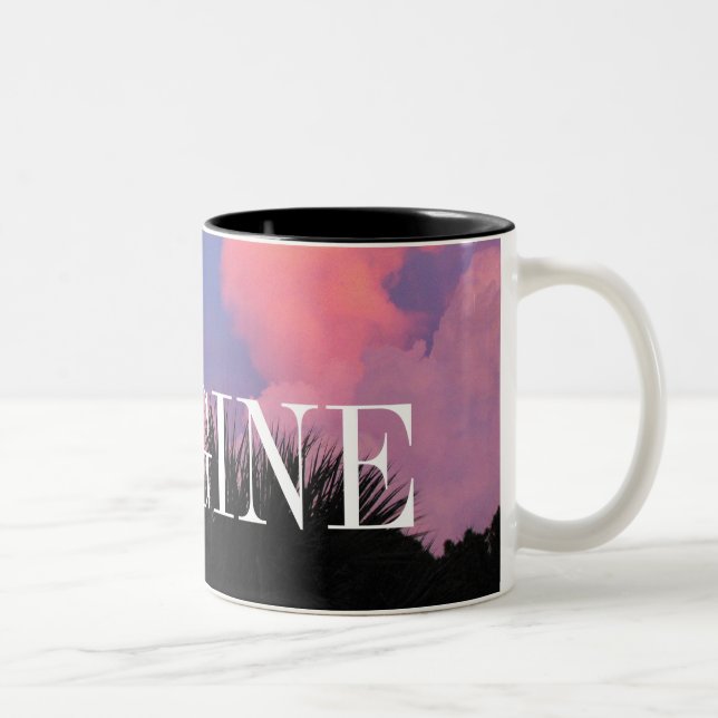 Tasse 2 Couleurs Formes de nuage (Droit)