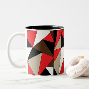 Tasse 2 Couleurs Formes Géométriques Modernes Colorées