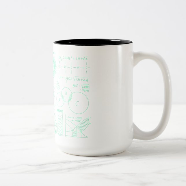 Tasse 2 Couleurs Formule scientifique (Droit)