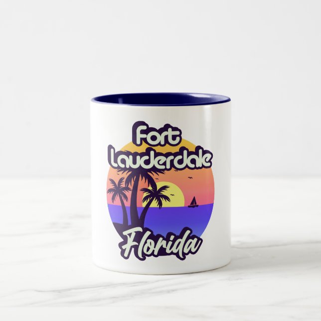 Tasse 2 Couleurs Fort Lauderdale Floride (Centre)