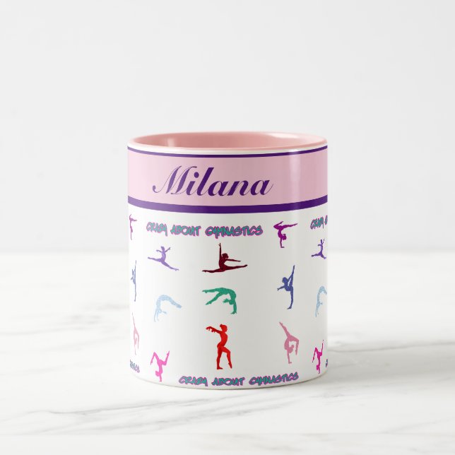 Tasse 2 Couleurs Fou de la gymnastique (Centre)